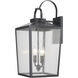 Devens 2 Light 21.75 inch Powder Coated Black Outdoor Wall Sconce